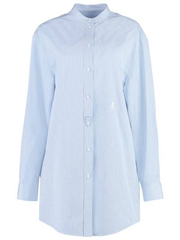 Shirt J05DL0103J45176 481 BLUE - JIL SANDER - BALAAN 1