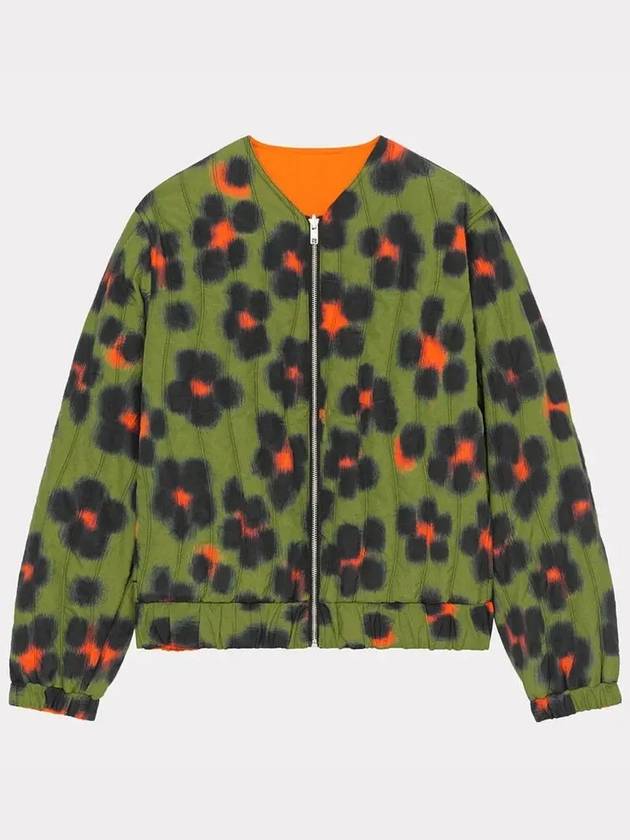 Hana Leopard Reversible Bomber Jacket - KENZO - BALAAN 3