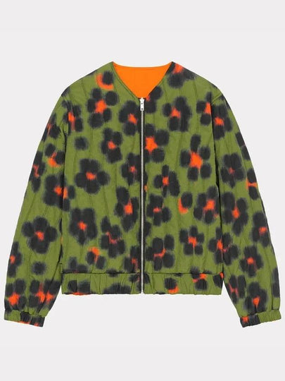 Hana Leopard Reversible Bomber Jacket - KENZO - BALAAN 2