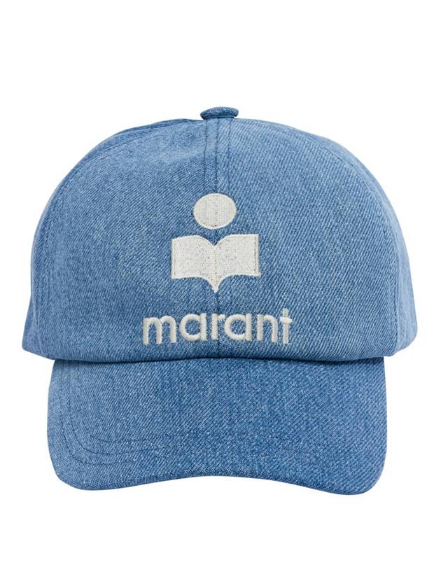 Tyron Embroidered Logo Ball Cap Blue - ISABEL MARANT - BALAAN 1