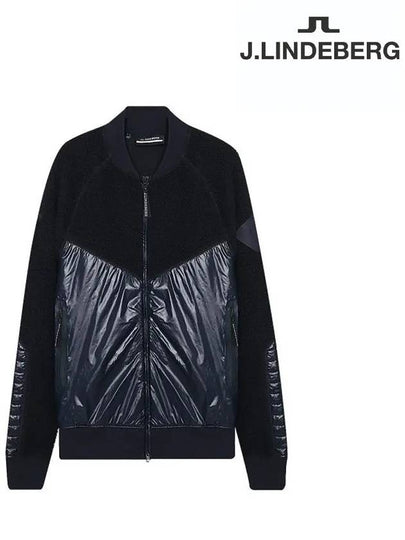 Pile Hybrid Zip-Up Jacket Navy - J.LINDEBERG - BALAAN 2