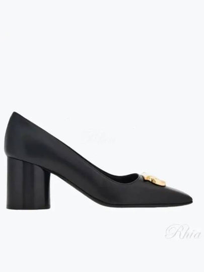 Gancini Leather Pumps Black - SALVATORE FERRAGAMO - BALAAN 2