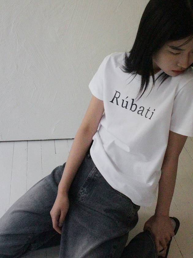 Serif Logo Tshirt WHITE - RUBATI - BALAAN 3