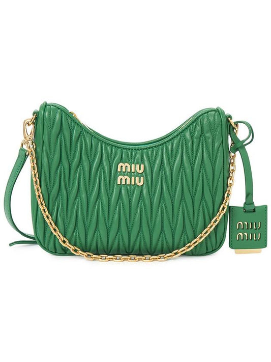 Matelasse Nappa Leather Shoulder Bag Green - MIU MIU - BALAAN 2