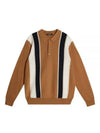 Men's Heden Striped Knit PK Shirt Chipmunk - J.LINDEBERG - BALAAN 2