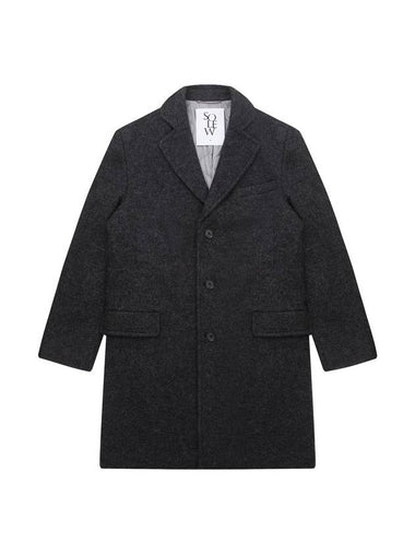 Wool 3 Button Single Coat Grey - SOLEW - BALAAN 1