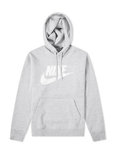 Men's NSW Club Fleece Basketball Hoodie Grey - NIKE - BALAAN 1