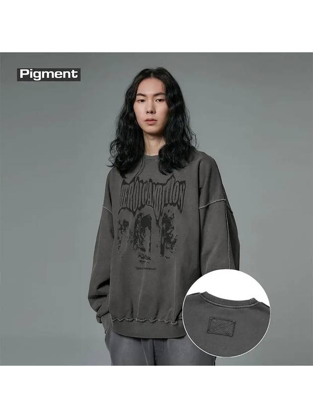 Heroic Pigment Sweatshirt Charcoal - CRUMP - BALAAN 1