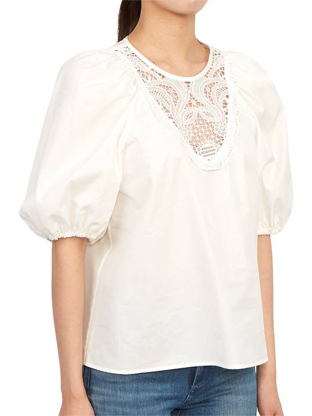 Manico Blouse White - MAX MARA - BALAAN 4