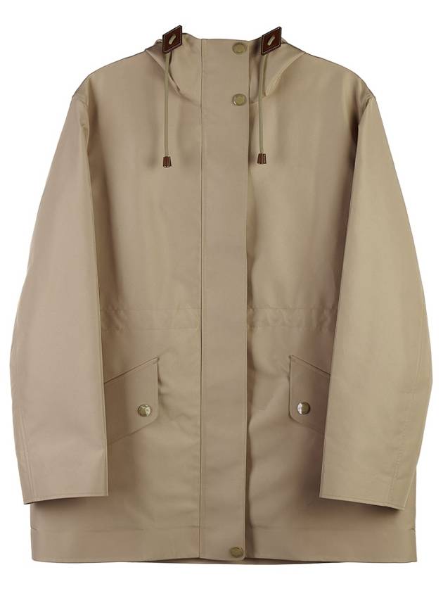 Women's Lightweight Hooded Jacket Soft Fawn - BURBERRY - BALAAN 11