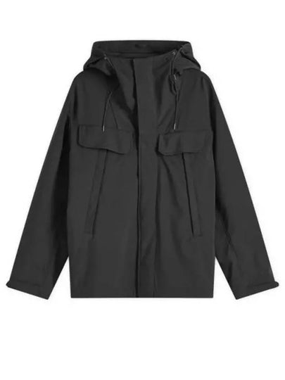 Men's Shell R Double Pocket Hooded Jacket Black - CP COMPANY - BALAAN 2