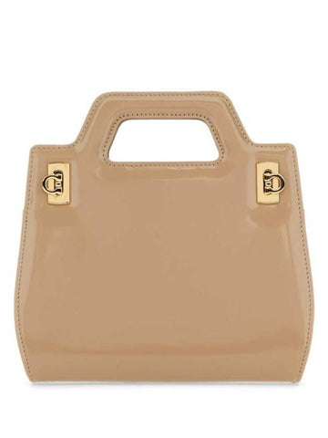 Salvatore Tote Bag 213485762495 BEIGE Beige o Tan - SALVATORE FERRAGAMO - BALAAN 1