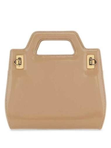 Salvatore Tote Bag 213485762495 BEIGE Beige o Tan - SALVATORE FERRAGAMO - BALAAN 1