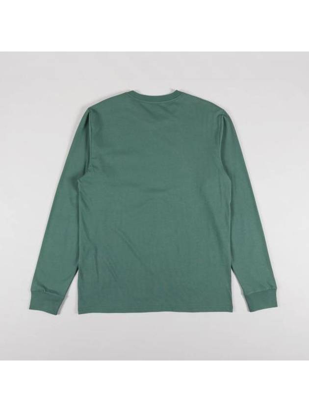 Chest Pocket Logo Long Sleeve T-Shirt Green - CARHARTT WIP - BALAAN 3