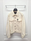 Saint Laurent White Cream Cotton Denim Trucker Jacket 50 - FENDI - BALAAN 1