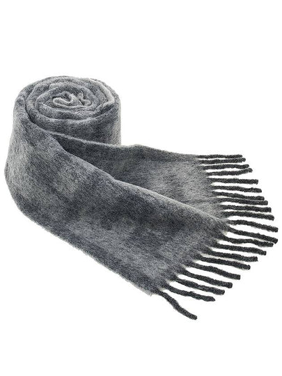 All-Over FF Motif Print Wool Scarf Grey - FENDI - BALAAN 2