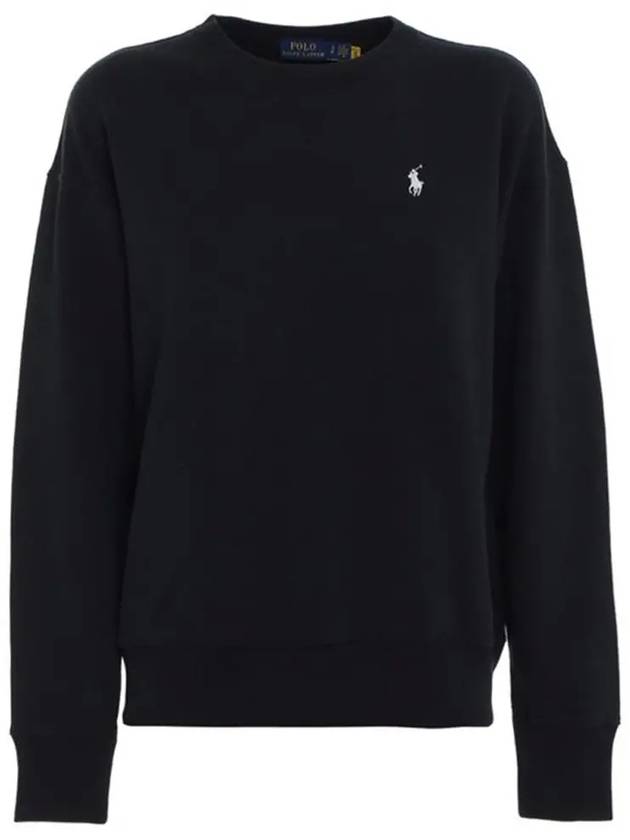 Embroidered Logo Pony Sweatshirt Black - POLO RALPH LAUREN - BALAAN 3