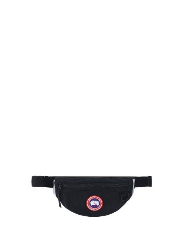 Logo Patch Waist Belt Bag Black - CANADA GOOSE - BALAAN 2