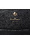 Vara Bow Card Walletr Black - SALVATORE FERRAGAMO - BALAAN 9