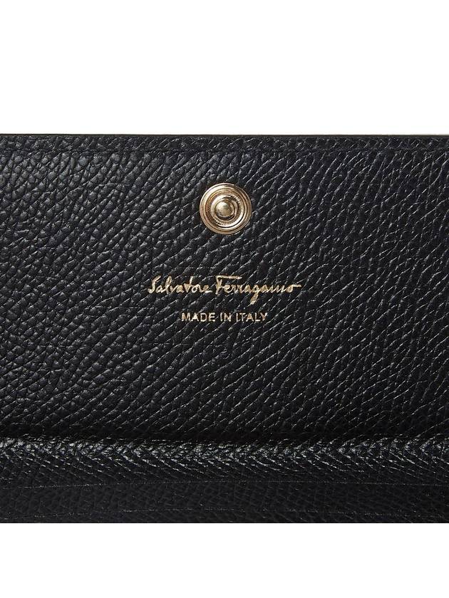 Vara Bow Card Walletr Black - SALVATORE FERRAGAMO - BALAAN 9