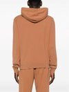 Embroidered Logo Cotton Hoodie Light Orange - SAINT LAURENT - BALAAN 5