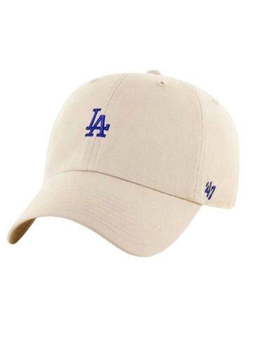 LA Dodgers Small Logo Ball Cap Ivory Blue - 47BRAND - BALAAN 1