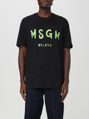 T-shirt in cotone con logo Msgm - MSGM - BALAAN 1