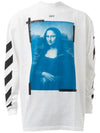 Men's Mona Lisa Over Long Sleeve T-Shirt White - OFF WHITE - BALAAN 3