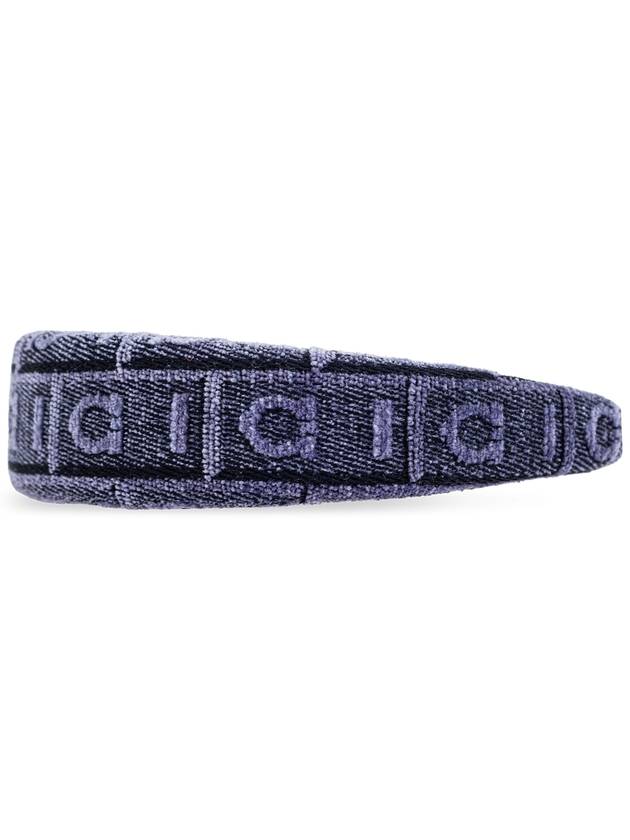 FERRAGAMO Headband With Logo, Women's, Blue - SALVATORE FERRAGAMO - BALAAN 3