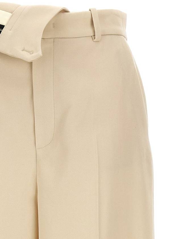 Fendi 'Fendi Roma' Gabardine Trousers - FENDI - BALAAN 3