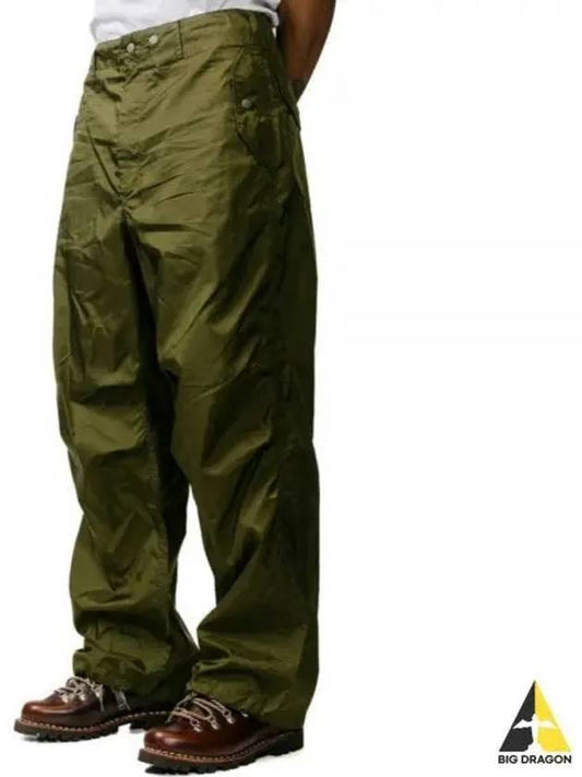 Over Pant B Olive Nylon Ripstop 24S1F023 OR342 DZ027 Pants - ENGINEERED GARMENTS - BALAAN 1