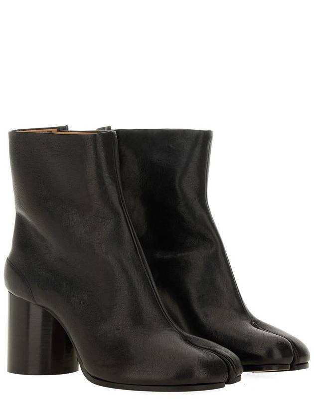 Tabi Ankle Leather Middle Boots Black - MAISON MARGIELA - BALAAN 3