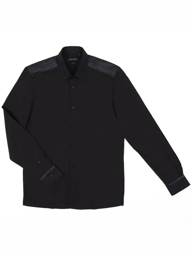 Shoulder point cotton solid shirt SH131 - IKALOOOK - BALAAN 3