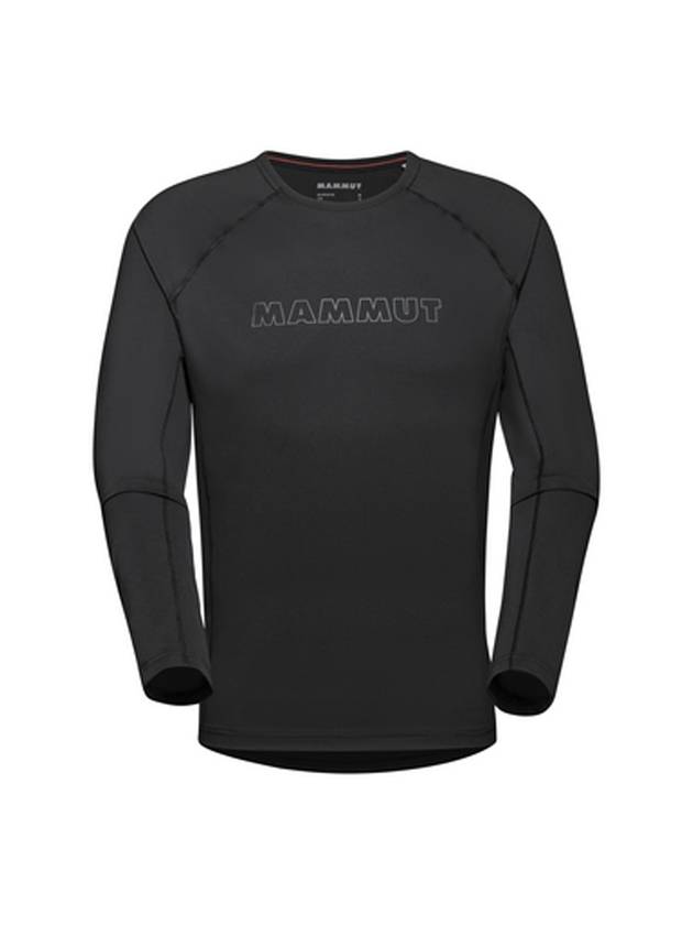 Selun FL Logo Long Sleeve T-shirt Black - MAMMUT - BALAAN 1