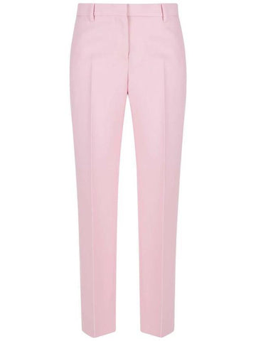 Wool Straight Slacks Pink - BURBERRY - BALAAN 1