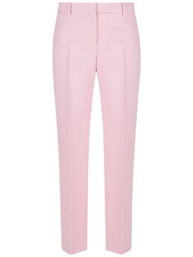 Wool Straight Slacks Pink - BURBERRY - BALAAN 1