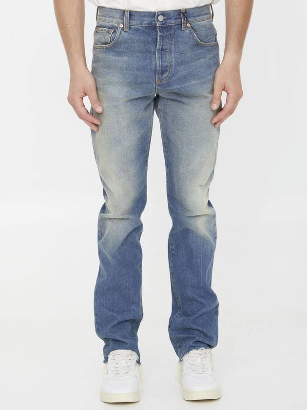 Delave Denim Jeans Blue - GUCCI - BALAAN 2