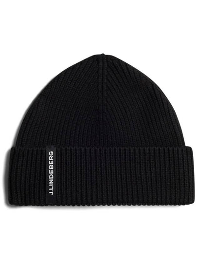 Men's Juan Merino Beanie Black - J.LINDEBERG - BALAAN 2