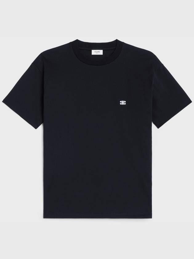 Triomphe Loose Logo Short Sleeve T-Shirt Black - CELINE - BALAAN 2