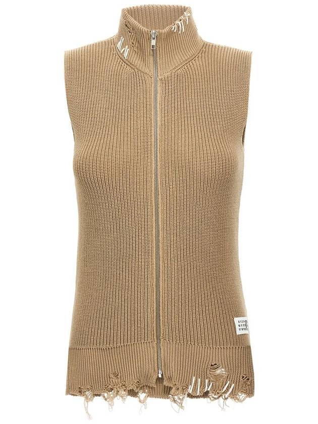 Mm6 Maison Margiela Destroyed Vest - MAISON MARGIELA - BALAAN 1