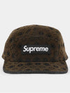 patch logo flock denim camp cap FW24H94 BLACK - SUPREME - BALAAN 2