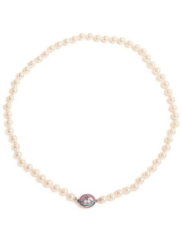 Loelia Pendant Pearl Necklace Ivory - VIVIENNE WESTWOOD - BALAAN 1