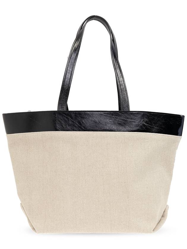 East West Shopping Tote Bag Natural - AMI - BALAAN 4