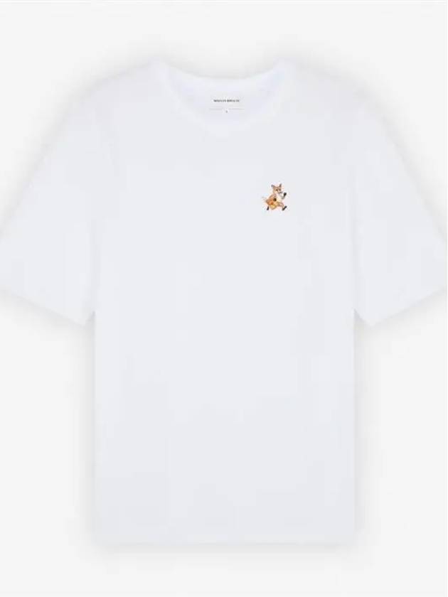 Speedy Fox Patch Comfort Short Sleeve T Shirt White - MAISON KITSUNE - BALAAN 2