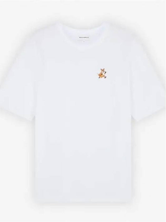 Speedy Fox Patch Comfort Short Sleeve T Shirt White - MAISON KITSUNE - BALAAN 2