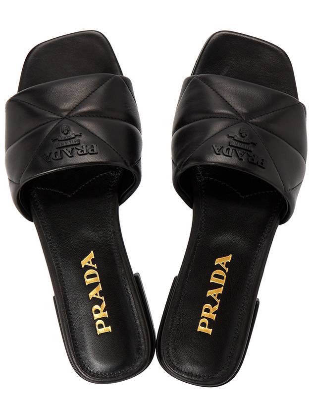 quilted nappa sandals black - PRADA - BALAAN 3