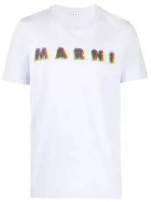 3D Logo Print Cotton Short Sleeve T-Shirt Thistle - MARNI - BALAAN 2