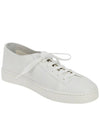 Leather Low-Top Sneakers White - SANTONI - BALAAN 3