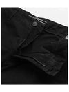 Men's Logo Patch Cargo Bermuda Shorts Black - STONE ISLAND - BALAAN 6