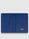 Men's Pocket Organizer Card Wallet Navy Blue - LOUIS VUITTON - BALAAN.